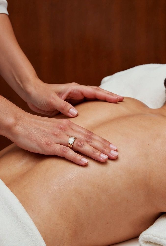 Person enjoying spa session